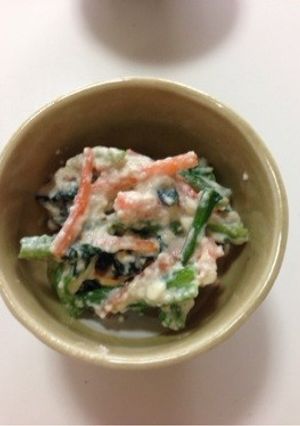 ほうれん草と人参の白和え-レシピのメイン写真