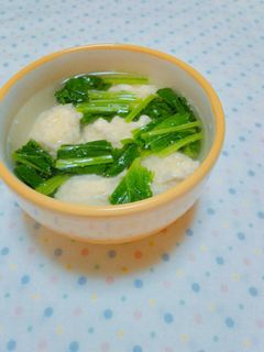〖鶏団子とほうれん草のヘルシースープ〗-レシピのメイン写真