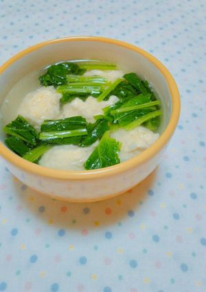 〖鶏団子とほうれん草のヘルシースープ〗-レシピのメイン写真