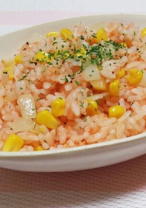 〖チャチャッと簡単♪鮭コーンバター炒飯〗-レシピのメイン写真
