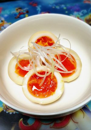 簡単絶品☆味付けたまご(味噌味)-レシピのメイン写真