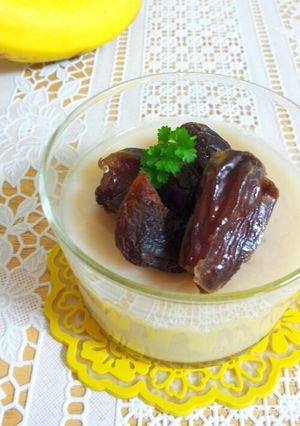 バナナ入り甘酒牛乳プリン-レシピのメイン写真