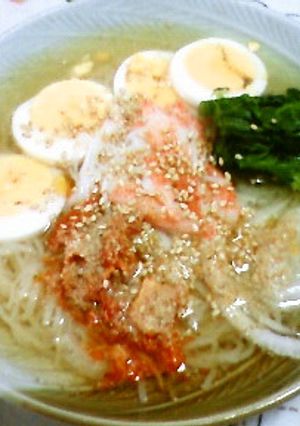 さっぱり彩り★＊☆すりごま冷麺☆彡-レシピのメイン写真