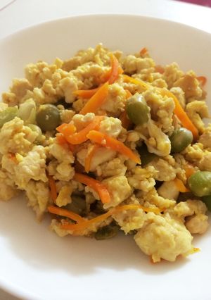 簡単副菜！炒り豆腐♪-レシピのメイン写真