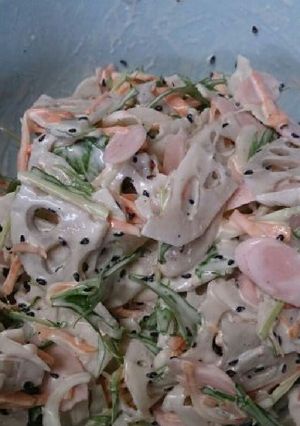 簡単5分♪蓮根サラダ～♪-レシピのメイン写真