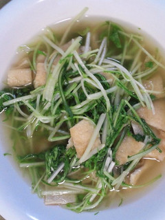 水菜とお揚げさん♪-レシピのメイン写真