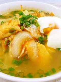 *鶏キムチ冷麺温玉のっけ*-レシピのメイン写真