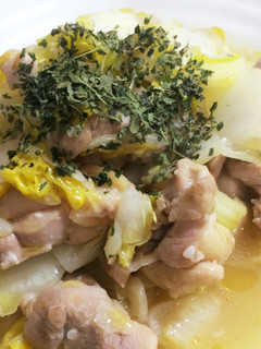 シャキシャキ白菜と鶏肉塩麹の蒸し焼き-レシピのメイン写真