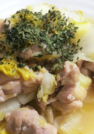 シャキシャキ白菜と鶏肉塩麹の蒸し焼き-レシピのメイン写真