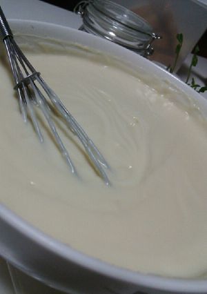 ﾀﾞﾏなし♪ﾚﾝｼﾞで豆乳ﾎﾜｲﾄｿｰｽ-レシピのメイン写真