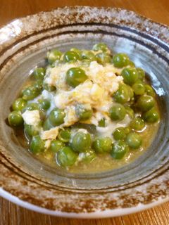 えんどう豆の玉子とじ♪-レシピのメイン写真
