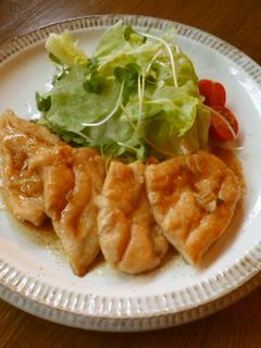 ささ身のにんにくバターしょう油♪-レシピのメイン写真