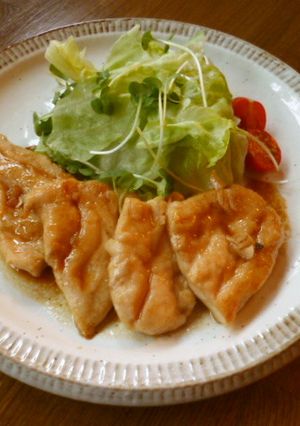ささ身のにんにくバターしょう油♪-レシピのメイン写真