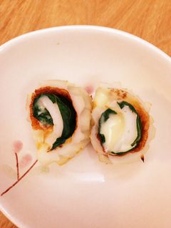お弁当に!ちくわの青じそチーズ巻き-レシピのメイン写真