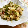 タイ風にんにくの芽の炒め物