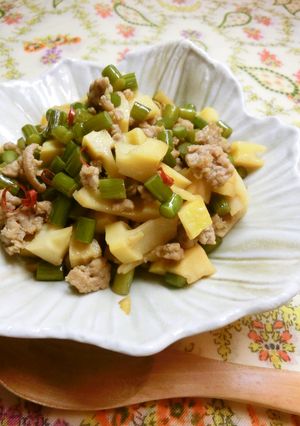 タイ風にんにくの芽の炒め物-レシピのメイン写真
