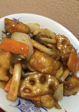 蓮根とささみときのこの野菜炒め☆-レシピのメイン写真