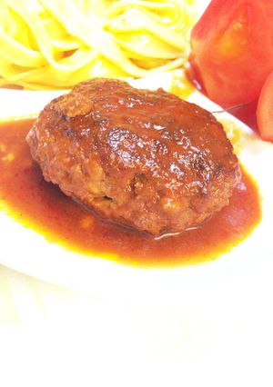 簡単 煮込みハンバーグ-レシピのメイン写真