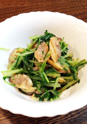 あさりと水菜の和え物-レシピのメイン写真
