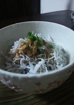 釜あげしらす大根おろし+手作りなめ茸のせ-レシピのメイン写真