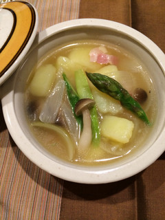 ほっこり♡おじゃがとアスパラのスープ-レシピのメイン写真