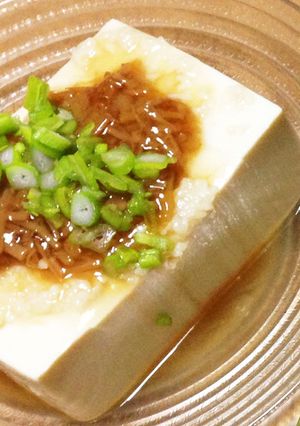 夏のつまみに！塩麹となめ茸の冷奴★-レシピのメイン写真