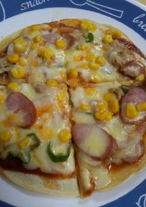 ホットプレートで簡単ピザ-レシピのメイン写真