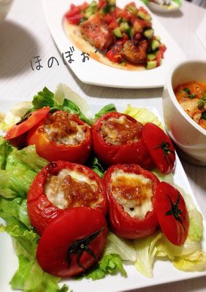 トマトのファルシー-レシピのメイン写真