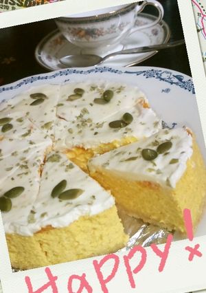 南瓜と人参チーズケーキ-レシピのメイン写真