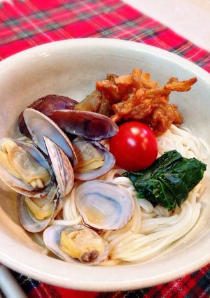 美味しい出汁で食べる♪アサリそうめん-レシピのメイン写真