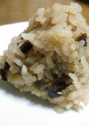 山蕗佃煮でおにぎり♪-レシピのメイン写真