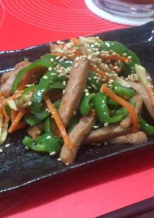 ピーマンとスパムの炒め物-レシピのメイン写真