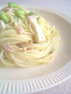 枝豆とエリンギの冷製パスタ♪-レシピのメイン写真