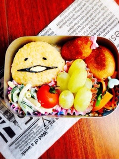 簡単キャラ弁*なめこおにぎり*-レシピのメイン写真