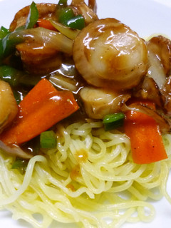 ベビーほたて あんかけ焼きそば 塩味-レシピのメイン写真