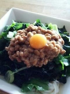 *わかめ納豆冷麺*-レシピのメイン写真