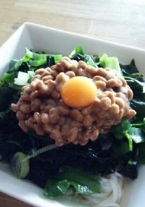 *わかめ納豆冷麺*-レシピのメイン写真