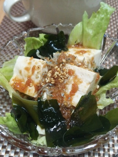 豆腐の梅じゃこサラダ-レシピのメイン写真