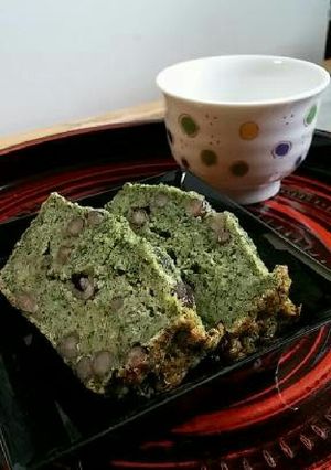 簡単＊ヨモギと小豆の和ケーキ-レシピのメイン写真