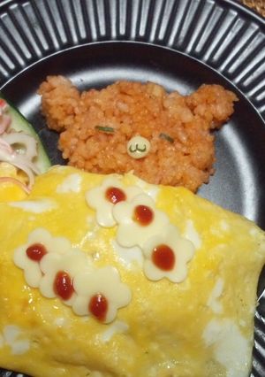 クマさんオムライス♪-レシピのメイン写真