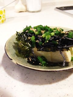 居酒屋さんの塩昆布冷や奴-レシピのメイン写真