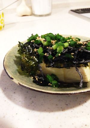 居酒屋さんの塩昆布冷や奴-レシピのメイン写真