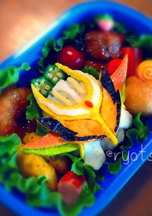 キャラ弁☆メロンエナジーアームズ斬月真♡-レシピのメイン写真