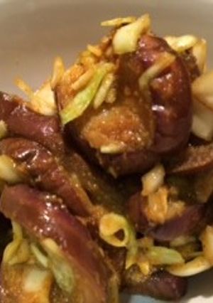 簡単つまみ！茄子のカレー味できた！-レシピのメイン写真