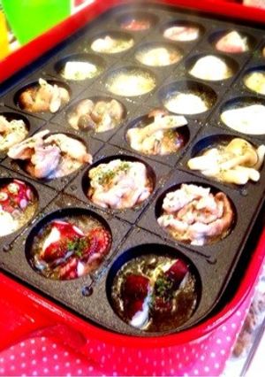 準備10分 たこ焼きプレートでアヒージョ-レシピのメイン写真