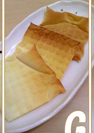 ●ワンタン皮のぱりぱり●-レシピのメイン写真