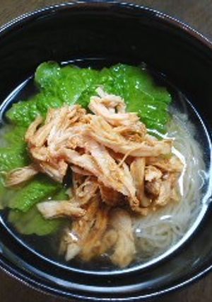 コチュジャン鶏のせで冷麺♪-レシピのメイン写真