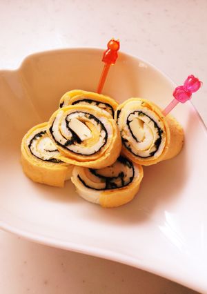 お弁当に♪のりチーズくるくるたまごやき-レシピのメイン写真