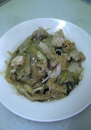 鶏肉とナスの味噌炒め-レシピのメイン写真