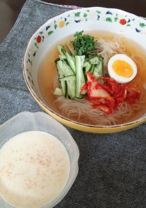 冷麺とコングクス(豆乳麺)で二度美味しい-レシピのメイン写真